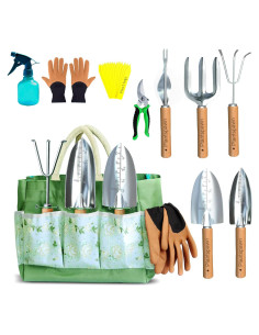 Juego de Herramientas de Jardinería 24 Piezas Alaya - Bolsa Incluida