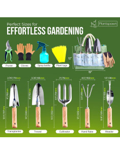 Juego de Herramientas de Jardinería 24 Piezas Alaya - Bolsa Incluida 2