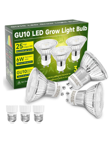 Bombilla de Crecimiento LED UNILAMPRO GU10 6W Espectro Completo