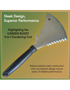 Juego de Herramientas de Jardín 5-en-1 Deen Ventures - Acero Inoxidable 2