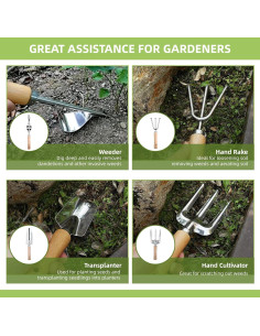 Juego de Herramientas de Jardinería 12 Piezas SmartTail 2