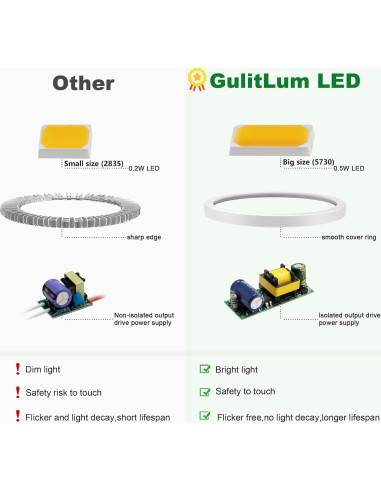 Bombilla LED de Crecimiento GulitLum PAR30 18W Espectro Completo