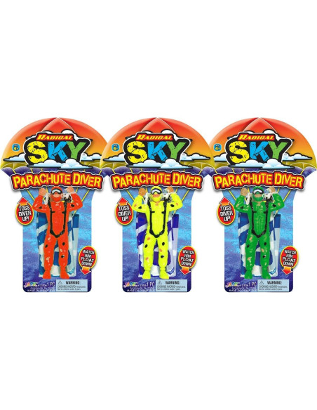 JA-RU Paracaidistas de Acción para Niños - 1 Paquete Variado
