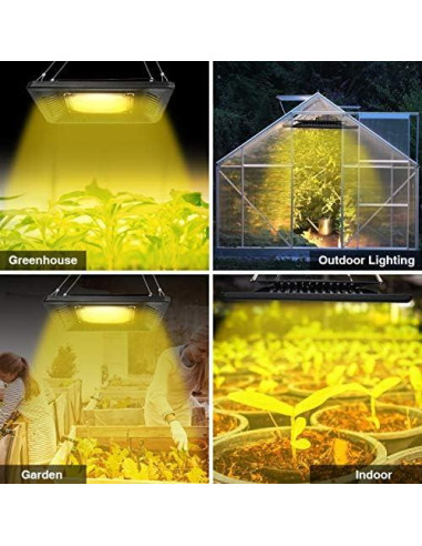 Luz de Cultivo LED Relassy 150W Impermeable Espectro Completo