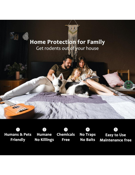 Repelente Ultrasónico de Plagas BlokWRX - Verde, 99 m