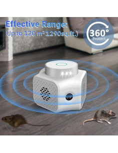Repelente de Roedores Ultrasónico Cybergiant UR02 - 185 m 2