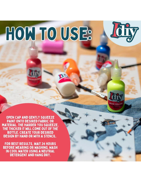 Juego de Pintura para Tela SCS Direct 60 Colores 30ml No Tóxica