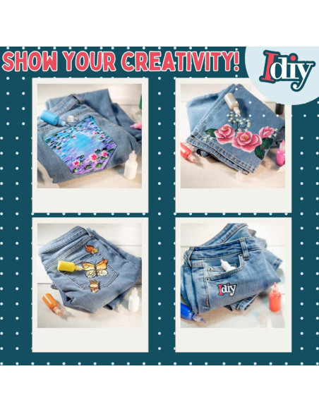 Juego de Pintura para Tela SCS Direct 60 Colores 30ml No Tóxica