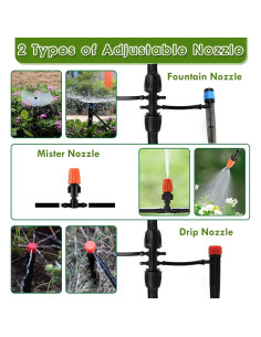 Sistema de Riego por Goteo Flantor 141FT Ajustable 100m 2