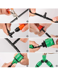 Sistema de Riego por Goteo Family's Backyard 50m con Boquillas Ajustables 2