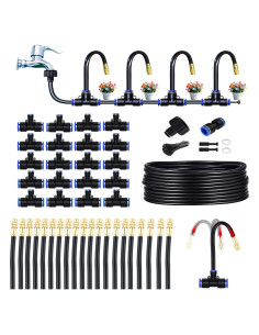 Kit de Riego por Goteo Kingo 20m con 20 Boquillas Ajustables