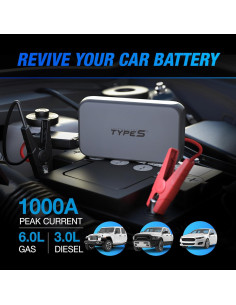 Arrancador de Batería Portátil Type S Dynamic D10 1000A 8000mAh 2