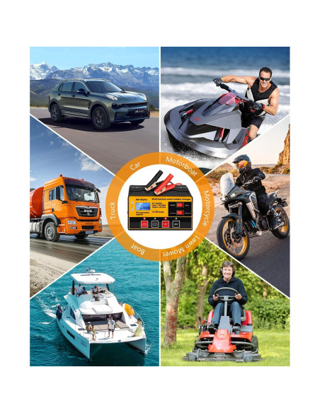 Cargador de Batería Automático Outerman MF-2C 12V/24V 12A