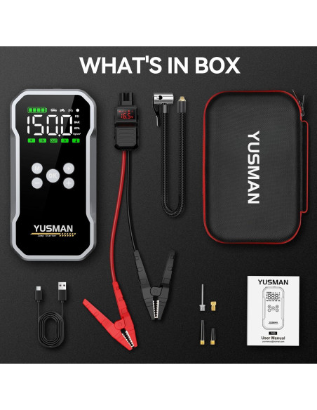 Arrancador de Salto YUSMAN F03 6000A con Compresor 150PSI