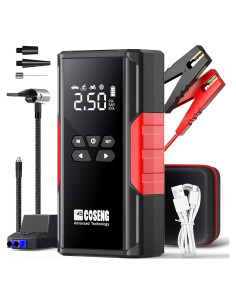 Arrancador de Coche Portátil COSENG J26 con Compresor 3500A