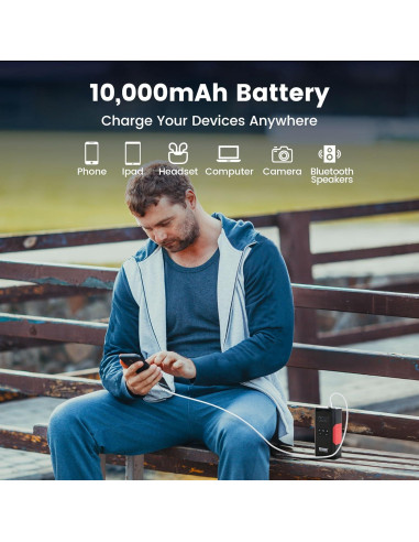 Arrancador de Coche Portátil COSENG J26 con Compresor 3500A