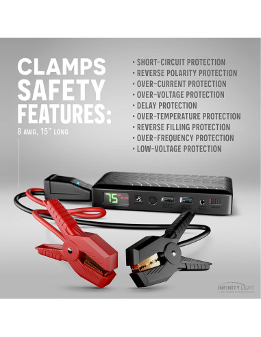 Batería de Arranque Infinity Light IL1000 - 1000A 18000mAh 12V