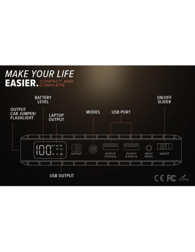 Batería de Arranque Infinity Light IL1000 - 1000A 18000mAh 12V