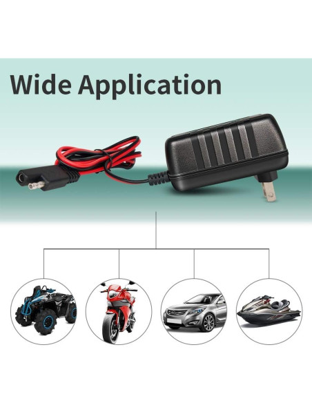 Cargador de Batería Inteligente 12V/6V Vemote 1.5A Automático Cargador de Batería Inteligente 12V/6V Vemote 1.5A Automático