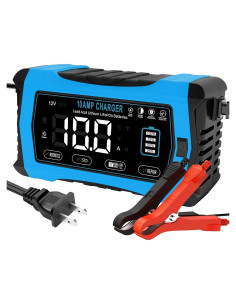 Cargador de Batería Inteligente WPKJ 10A 12V 24V Automotriz