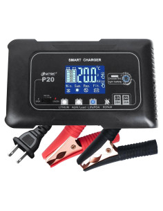 Cargador de Batería Inteligente PANDOUTO 12V/20A 24V/10A