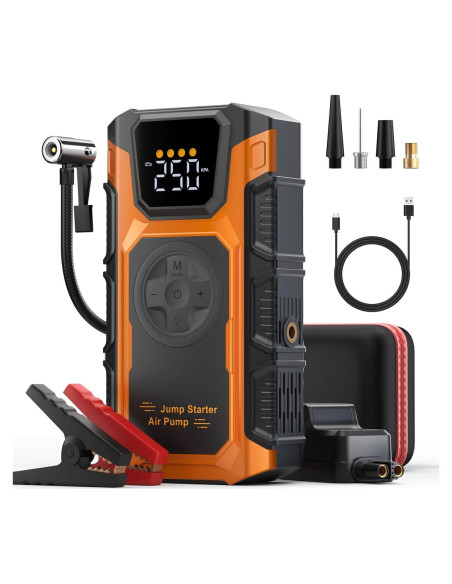 Arrancador de Salto 5000A Featou V2 con Compresor 150 PSI