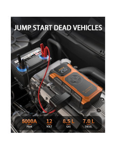 Arrancador de Salto 5000A Featou V2 con Compresor 150 PSI 2