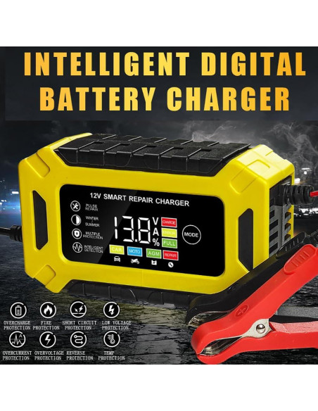Cargador de Batería Inteligente X-ENERGY YX12V6A 6A 12V