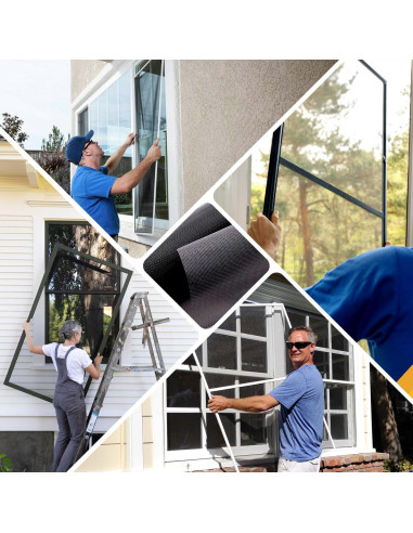 Malla de Pantalla de Ventana King&Charles 121.92x299.72 cm Negra