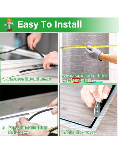 Kit de Reemplazo de Pantalla de Ventana DIGDRAM 121.92 x 40.23 m Negro