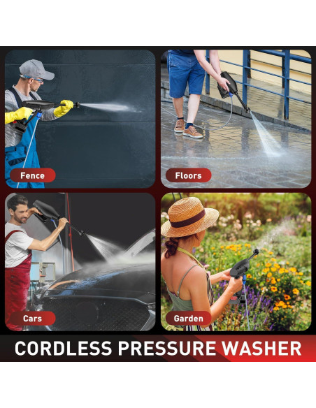 Lavadora a Presión Inalámbrica Kusakyo SQ-222 21V 6.8 L/min Lavadora a Presión Inalámbrica Kusakyo SQ-222 21V 6.8 L/min