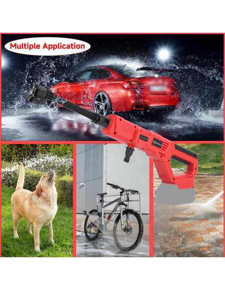 Lavadora a Presión Inalámbrica Qulibaxa 900 PSI 1.0 GPM