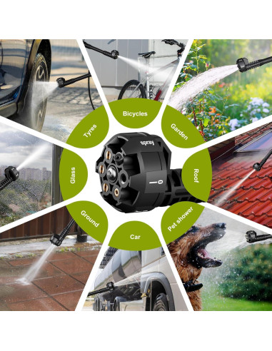 Lavadora a Presión Inalámbrica PlixGrip 900PSI 1.36kg 6-en-1