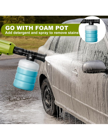 Lavadora a Presión Inalámbrica PlixGrip 900PSI 1.36kg 6-en-1