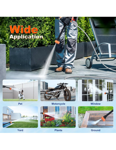 Lavadora a Presión Inalámbrica Denqir RB-005 652 PSI 1.2 GPM