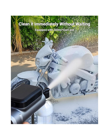 Lavadora a Presión Portátil SEALIGHT 300 PSI Batería 4000mAh