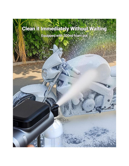 Lavadora a Presión Portátil SEALIGHT 300 PSI Batería 4000mAh