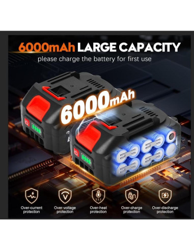 Lavadora a Presión Inalámbrica Lemolifys 6000mAh 6-en-1