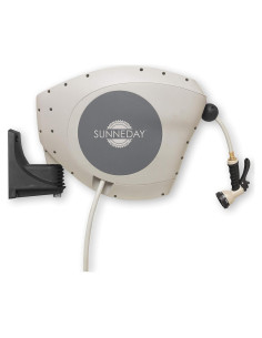 Manguera Retráctil Automática 30m Sunneday GKW Beige/Gris