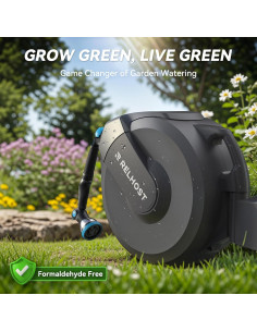 Carrete de Manguera Retráctil Relhost 5/8" x 20m Automático 2