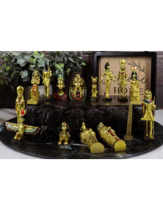 Conjunto de Figuras Miniatura Dioses Egipcios Ebros 16 Piezas 2