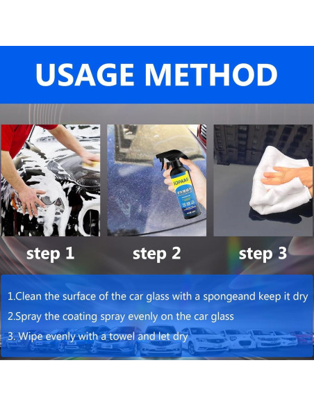 Juego de Spray Recubrimiento Automóviles Biaoyun 500ml + Esponja + Paño