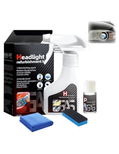 Kit Restaurador de Faros Automotrices Genérico 180ml + 10ml