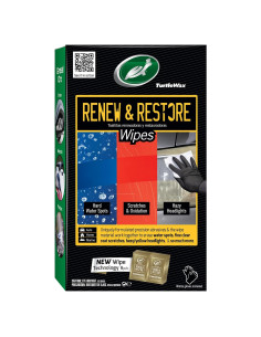 Toallitas Turtle Wax 54349 para Restaurar Pintura y Faros