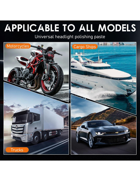 Kit de Restauración de Faros BaiKupo 2PCS - Limpiador Profesional