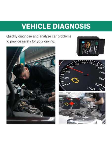 Lector de Códigos OBD2 Inalámbrico Bluetooth Downhill