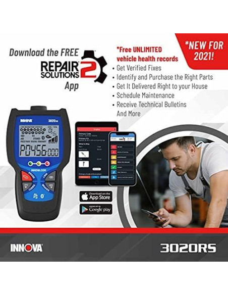 Lector de Códigos OBD2 Innova 3020RS para Motor y ABS
