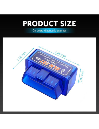 Escáner de Diagnóstico Automotriz OBD-II Diamall Bluetooth