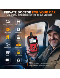 ANCEL VD500 Escáner OBD2 para Volkswagen Audi Skoda Seat 2