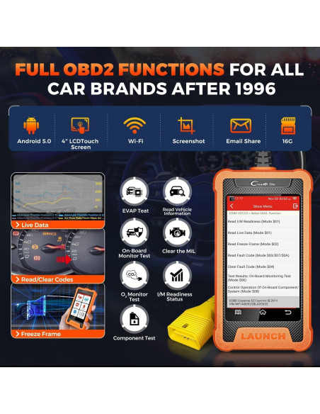 Escáner Diagnóstico Bidireccional LAUNCH Creader Elite GM